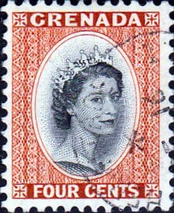 Grenada 1953 Queen Elizabeth Head SG 196 Fine Used