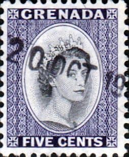 Grenada 1953 Queen Elizabeth Head SG 197 Fine Used