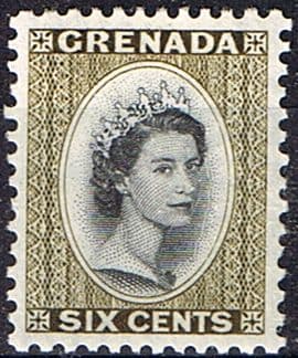 Grenada 1953 Queen Elizabeth Head SG 198 Fine Mint