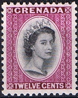 Grenada 1953 Queen Elizabeth Head SG 200 Fine Mint