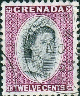 Grenada 1953 Queen Elizabeth Head SG 200 Fine Used