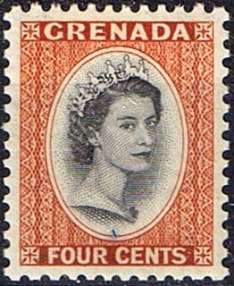 Grenada 1964 Queen Elizabeth Head SG 216 Fine Mint