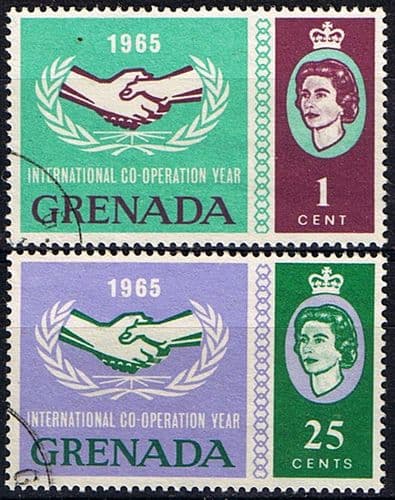 Grenada 1965 International Co-operation Year Set Fine Used