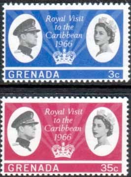 Grenada 1966 Caribbean Royal Visit Set Fine Mint