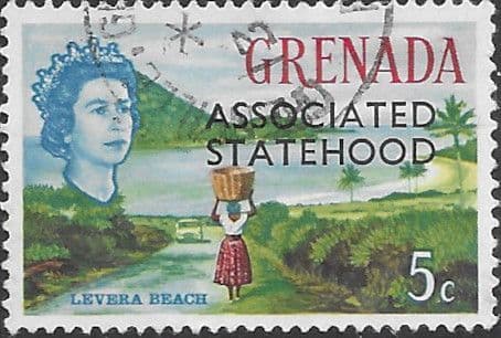 Grenada 1967 Associated Statehood Overprint SG 265 Fine Used