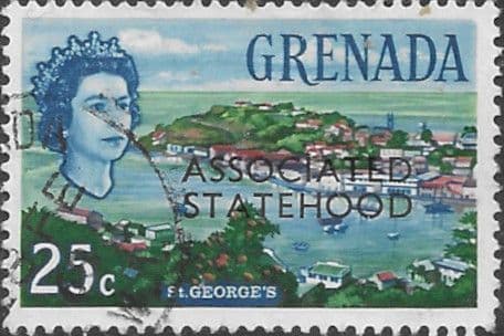 Grenada 1967 Associated Statehood Overprint SG 271 Fine Used