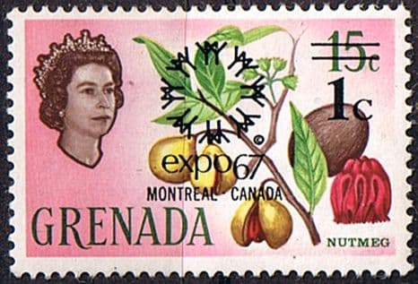 Grenada 1967 Canada Expo Overprint SG 257 Fine Mint