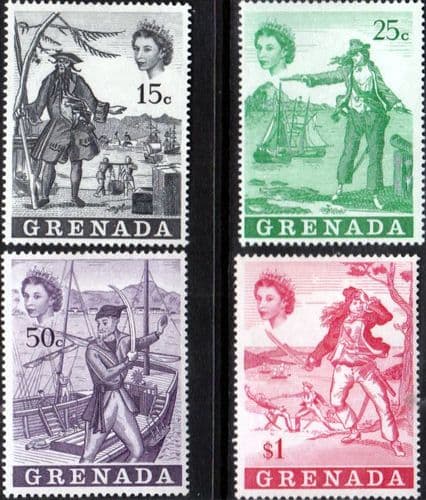 Grenada 1970 Pirates Set Fine Mint