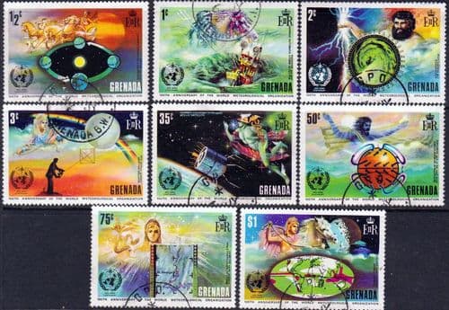Grenada 1973 I.M.O./W.M.O. Greek Gods Set Fine Used