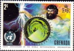 Grenada 1973 I.M.O./W.M.O. Greek Gods SG 558 Fine Mint