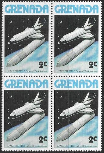 Grenada 1978 Space Shuttle SG 917 Fine Mint Block of 4