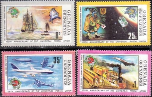 Grenada Grenadines 1974 Universal Postal Union Set Fine Mint