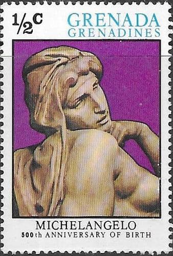 Grenada Grenadines 1975 Michelangelo SG 68 Fine Mint