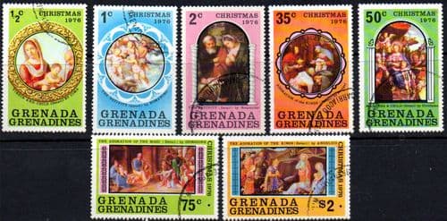 Grenada Grenadines 1976 Christmas Set Fine Used