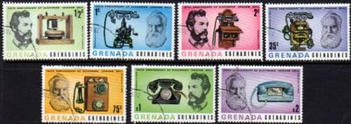 Grenada Grenadines 1977 First Telephone Transmission Set Fine Used