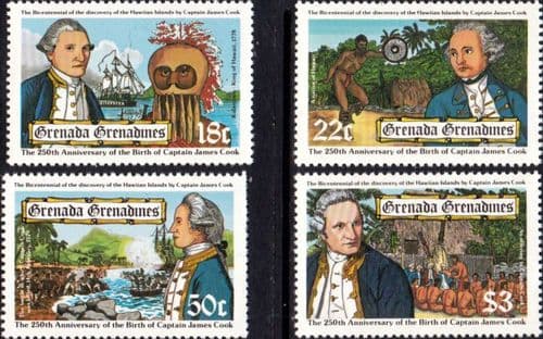 Grenada Grenadines 1978 Captain Cook Set Fine Mint