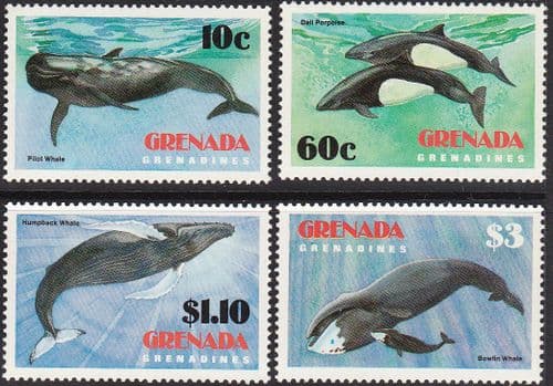 Grenada Grenadines 1982 Save the Whale Set Fine Mint