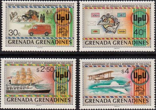 Grenada Grenadines 1982 Universal Postal Union Set Fine Mint