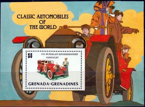 Grenada Grenadines 1983 Automobiles Miniature Sheet Fine Mint