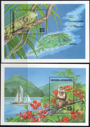 Grenada Grenadines 1986 Wildlife Miniature Sheets MS 789 Fine Mint