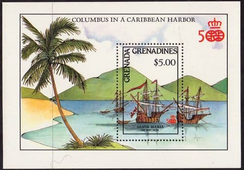 Grenada Grenadines 1987 Discovery of America Miniature Sheets Fine Mint