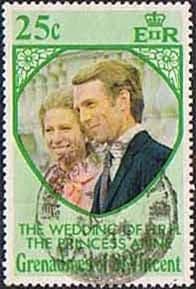 Grenadines of St Vincent 1973 Princess Anne Royal Wedding SG 1 Fine Used