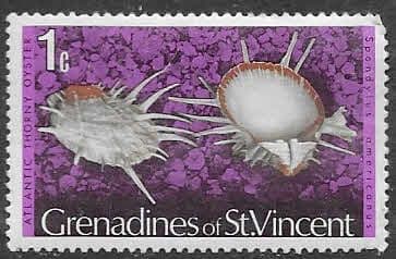 Grenadines of St Vincent 1974 Shells and Molluscs SG 35A Fine Mint