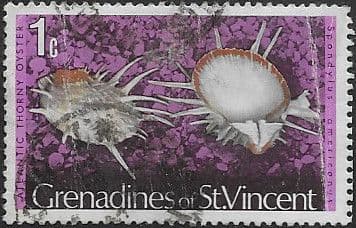 Grenadines of St Vincent 1974 Shells and Molluscs SG 35A Fine Used
