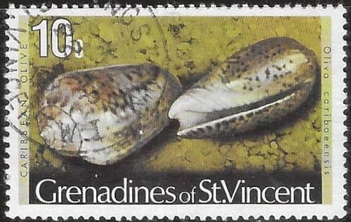 Grenadines of St Vincent 1974 Shells and Molluscs SG 42A Fine Used