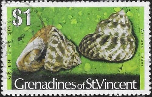 Grenadines of St Vincent 1974 Shells and Molluscs SG 50A Fine Used