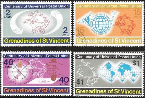 Grenadines of St Vincent 1974 Universal Postal Union Set Fine Used