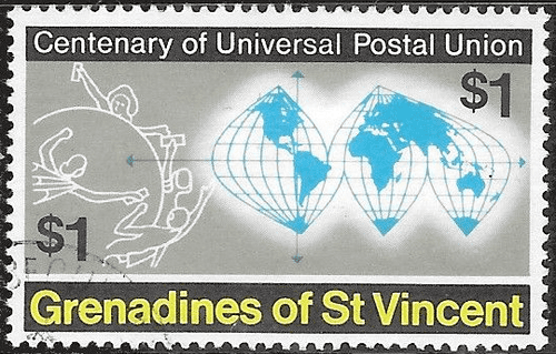 Grenadines of St Vincent 1974 Universal Postal Union SG 29 Fine Used