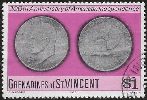 Grenadines of St Vincent 1976 Bicentenary of American Revolution SG 84 Fine Used