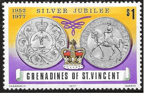 Grenadines of St Vincent 1977 Silver Jubilee SG 95 Fine Mint