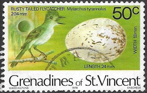 Grenadines of St Vincent 1978 Birds and their Eggs SG 123 Fine Used