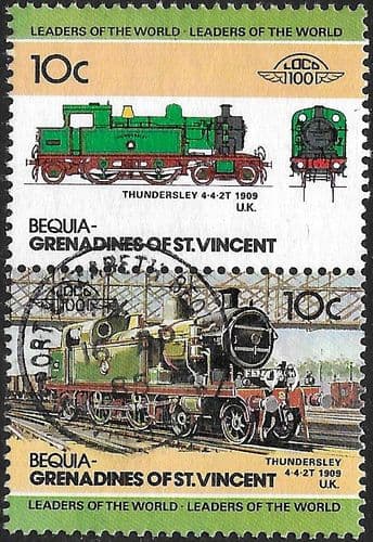 Grenadines of St Vincent 1985 BEQUIA Railway Locomotives 10c Fine Used