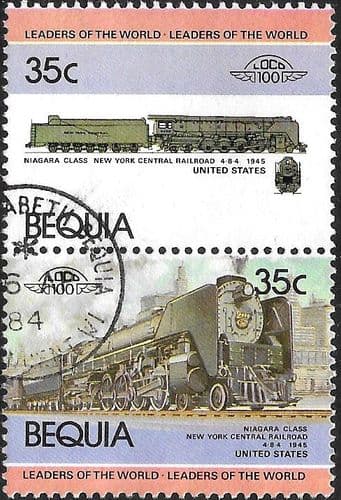 Grenadines of St Vincent 1985 BEQUIA Railway Locomotives SG Scott 12 Fine Used