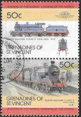 Grenadines of St Vincent 1985 Railway Locomotives Pair 50c Fine Used