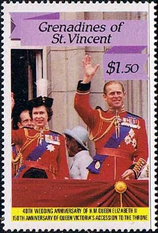Grenadines of St Vincent 1987 Royal Ruby Wedding SG 538 Fine Mint