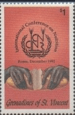 Grenadines of St Vincent 1992 Nutrition Coference SG899 Fine Mint