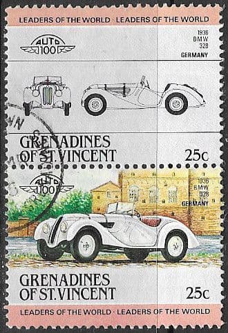 Grenadines of St Vincent Island 1984 Leaders of the World. Automobiles (1st series) Pair Fine Used