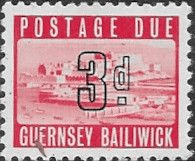 Guernsey 1969 Post Due SG D 3 Fine Mint