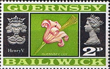 Guernsey 1971 Decimal Currency SG 47 King Henry V and Lilly Flower Fine Mint