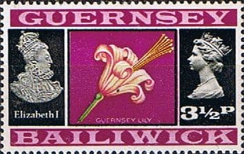 Guernsey 1971 Decimal Currency SG 50 Queen Elizabeth I and Lily Fine Mint