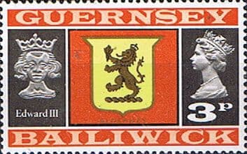 Guernsey 1971 SG 49 Guernsey Lion and King Edward III Fine Mint