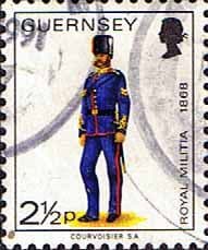 Guernsey 1974 Military Uniforms SG 102 Corporal, Royal Guernsey Artillery Fine Used
