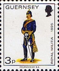Guernsey 1974 Military Uniforms SG 103 Field Officer Royal Guernsey Artillery Fine Mint
