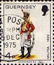 Guernsey 1974 Military Uniforms SG 105 Officer, East Regiment Fine Used