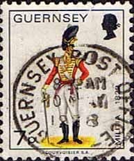 Guernsey 1974 Military Uniforms SG 107a Officer, East Regiment Fine Used