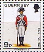 Guernsey 1974 Military Uniforms SG 109 Private 4th West Regiment Fine Used